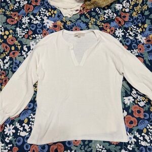 LOFT Ivory Knit Sweater